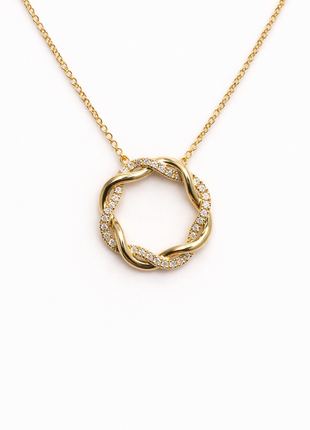 Zlatna ogrlica s dijamantima