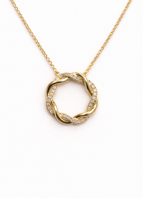 Zlatna ogrlica s dijamantima