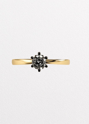 Zaručnički prsten s briljantom u klasičnoj krunici