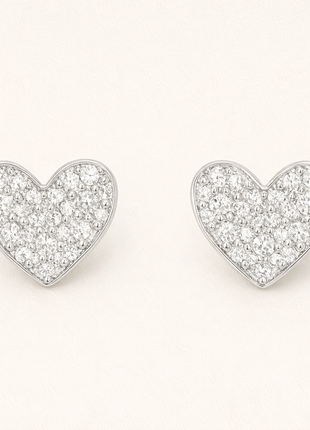 Naušnice Srce sa Cirkonima