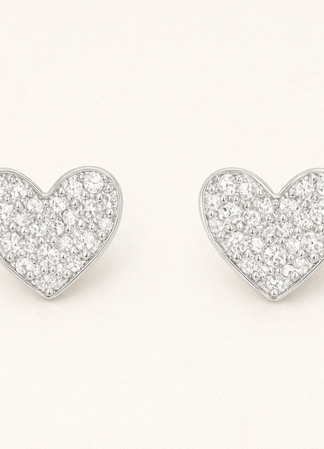 Naušnice Srce sa Cirkonima