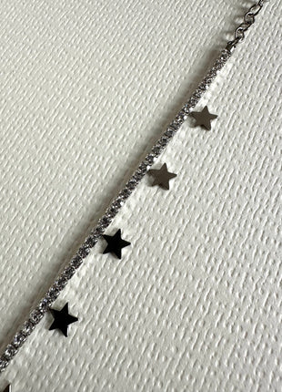 Stainless steel bracelet with stars
