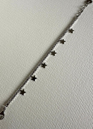 Stainless steel bracelet with stars