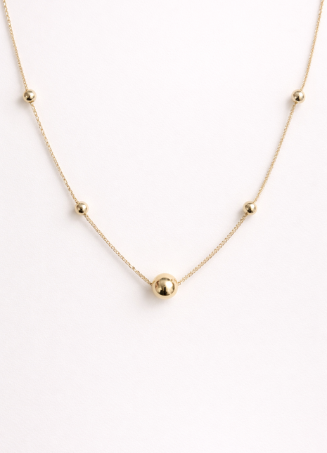 Zlatna ogrlica s kuglicama