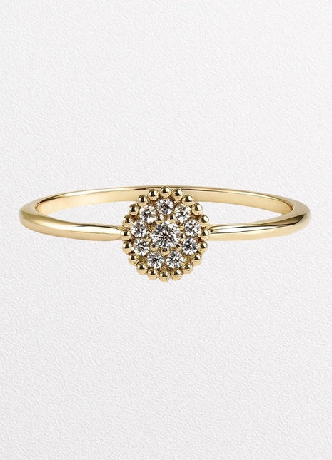 Prsten od 14k zlata s dijamantima