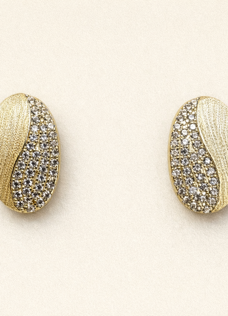 Pozlaćene srebrne naušnice s cirkonima